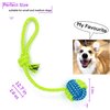 YESWOOD! Tug of War Dog Toy Small Breed,Dog Ball with Rope,4-Pack Rope with Ball Attached for Small and Medium Dogs, Ball On Rope Dog Toy,Rope Ball Dog Toy,Puppy Interactive Gift