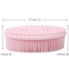 3 Set of Multifunctional Silicone Body Scrubber Loofah Soft and Skin-Friendly-,Easy to Clean,Scalp Massage ，Durable and Hygienic - Suitable for Various People and Pets (1 Count Pink)