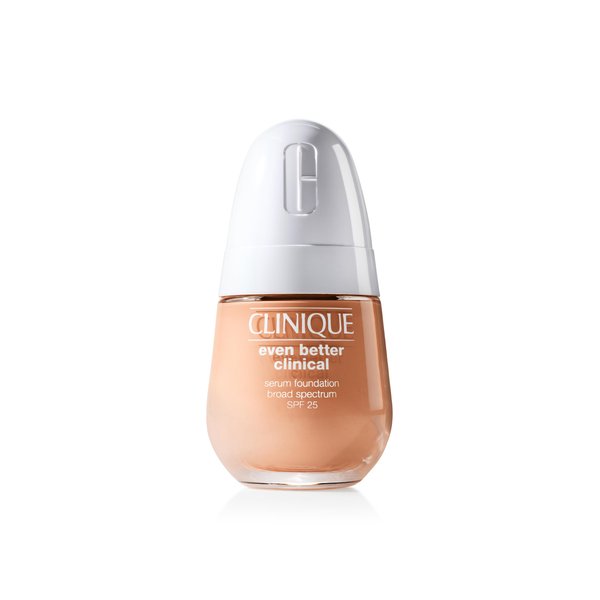 Clinique Even Better Clinical Serum Full Coverage Hydrating Foundation Broad Spectrum SPF 25 With Vitamin C, Salicylic Acid + Hyaluronic Acid For Oily Skin Types, Neutral, 1 Fl Oz