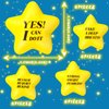 20 Pcs Star Shape Stress Balls Dodge Balls for Kids Motivational Stress Balls Stress Reliever Ball Tough Stress Ball Exercise Ball Sports Balls for Anxiety Party (Yellow)