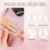 Makartt Solid Nail Glue Gel for Press On Nails- Strong Clear Acrylic Nail Tips Solid Gel Nail Glue for Fake Nails Soft Gel Nail Tips Solid Hard Gel for Nails Nail Art DIY Home 15ML UV Light Cured