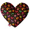Plush Heart Pet and Dog Toy Easter Group Edition with Butterflies in Brown Soft and Durable - 6" Perfect for Snuggles and Playtime