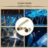 BLACKICE Theater Binoculars, Opera Glasses for Women, 3X25 Mini Binocular Compact with Adjustable Handle for Adults Kids in Concert Theater Opera (Golden with Handle)