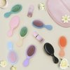8 Pcs Mini Hair Brush, Mini Detangling Brush, Detangling Hair Combs Set, for Curly Hair, Wet Dry Hair Tangle Brush Multicolor