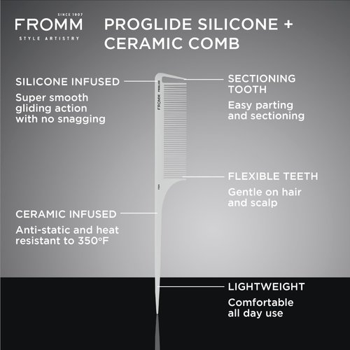 Fromm F3024 ProGlide 9.25" Rat Tail Comb