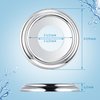 1 Pack Metal Tub Spout Cover Ring, Chrome Bathroom Faucet Remodeling Wall Plate with 1 Pcs Foam Gasket, 1-1/2 Inch ID and 3-5/8 Inch OD