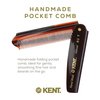 Kent 82T Hair Comb and Wide Tooth Beard Straightener for Hair Care - Folding Saw Cut Wide Tooth Comb Hair Straightener/Switchblade Comb Detangling Comb Hair Straightener Comb (4") (PACK OF 6)