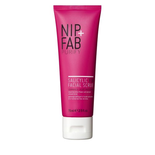 Nip + Fab Salicylic Acid Fix Scrub for Face with Vitamin E &amp; Volcanic Rock Exfoliating Facial Cle...
