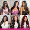 Human Hair Bundles Straight 3 Bundles 22 24 26 Inch 10A Straight Human Hair Bundles 100% Unprocessed Virgin Hair Weave Bundles Human Hair Extensions Natural Black Color