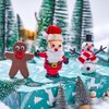 JOYIN Christmas Build Your Snowman, Santa Claus and Gingerbread Man Craft Kit, 3 Packs Christmas Craft Kit for Arts and Craft Activities, Xmas DIY Gift, Stocking Stuffers for Kids Party Favor