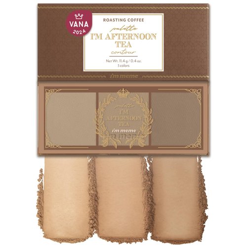 I'm Meme Palette - Afternoon Tea Contour | Roasting Coffee, Bronzer Palette for Face & Cheeks, Matte Powder Bronzer, Natural Makeup, Buildable Coverage, Light to Medium, For Warm Tone Skin, 0.4 Oz