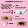 Perfect Key Pre Glued Lash Extensions Clusters Wispy Natural Look Lash Clusters D Curl Self Adhensive Cluster Eyelashes 8mm 10mm 12mm 14mm 16mm
