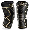 Copper Knee Braces for Knee Pain 2 Pack, Knee Compression Sleeve Support for Men and Women, Medical Grade Knee Pads for Running, Hiking, Working, Arthritis, ACL, Meniscus Tear, Joint Pain Relief