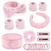 LTHYHJ Spa Gift Set: Bubble Headband, Face Wash Headband, Skin Care Wristbands for Ladies and Women