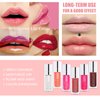 BEFIVECOK 3PCS Lip Oil Set, Hydrating Lip Glow Oil Lip Plumper Gloss, Tinted Lip Oils Transparent Long Lasting Non-sticky Lip Gloss, Plumping Lip Gloss Lip Care Kit (Clear & Raspberry & Mahogany)