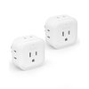 TROND Multi Plug Outlet Extender 2 Pack - Multiple Plug Outlet Adapter, 5 Way Wall Outlet Expander, Small Electrical Outlet Splitter for Cruise Ship, Travel, Home, Office, Dorm Essentials