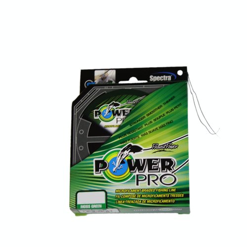 POWERPRO Spectra Fiber Braided Fishing Line, Moss Green, 300YD/40LB