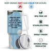 34HD Christmas Gifts for Dad from Son Daughter Wife, It's Dad Tumbler 40oz, Dad Coffee Tumbler with Handle and Straw, Best Dad Mug, Blue Dad Cup, Dad Birthday Gifts Idea