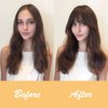 LEEONS Clips in Hair Bangs Fringe Hair Extensions Clip On Bang Straight Hairpieces False Short Flat Two Side Dark Brown(6inch, 2/30#)