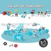 The Off Bits Build Your Own Airplane Model Kits, AirBit Transport Stem Toys for Boys and Girls 8-12, Aircraft Planes Educational Stem Building Toys, Construction Toys Steam Gift for Kids
