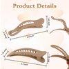 Amariver 8pcs Flat Hair Clips French Claw Clips Hair Barrettes for Thick Thin Hair Matte Non-slip Hair Clips for Women Girls Alligator Clips 2Styles French Concord Flat Hair Clips Accessories