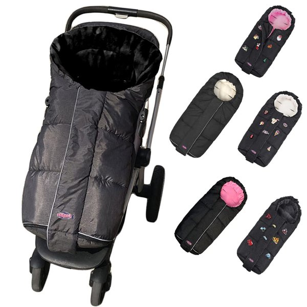 German Designed Winter Tour Waterproof Stroller Footmuff,Width Adjustable Design Fits Baby Grows Stroller Bunting Bag Toddler 6-36M,Black