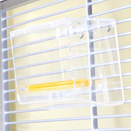 Tweeky Clean Tidy Bird Feeder Bonka Bird Toys Plastic Durable Clear Acrylic Parrotlet Conure Budgie