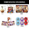 42pcs Dsney Coco Birthday Party Supplies -Included Banner, cupcake toppers , backdrop and Balloons Banner for Coco Cartoon Themed Party Decorations