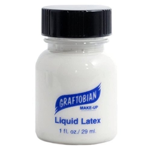 Graftobian Liquid Latex SFX Makeup - Professional Skin Safe Adhesive for Special Effects and Body FX, For Theatrical Stage, Cosplay, and Halloween Makeup, 1 ounce