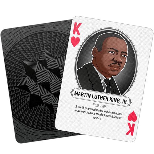 Whalebacon Famous African Americans in History Playing Cards – Professional Premium Quality – Standard Size – Great for Poker, Blackjack