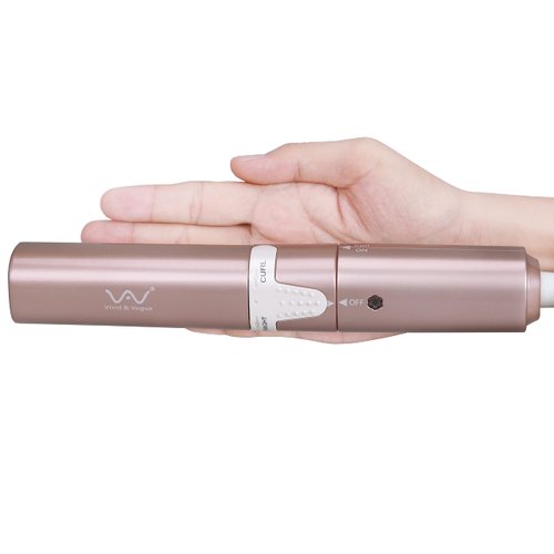 VAV Mini Travel 2 in 1 Hair Straightener and Curler 1 Inch Curling Iron Flat Iron Dual Voltage Hair Styling Tools Ceramic Coating Panel