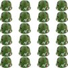 Cotiny 24 Pack Kids Army Helmets Plastic Camouflage Hats Soldier Costume Caps for Teens Halloween Costume Accessories Camo Party Supplies (Color Set 1)