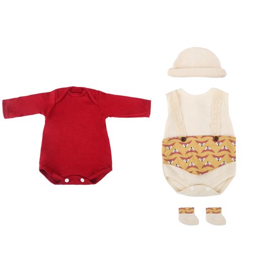 Kaydora Reborn Baby Doll Clothes for 16-20 Inch Reborn Doll Boy 2 Sets Knitted Yellow&Blue Reborn Baby Dolls Outfits Baby Doll Clothing