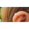 Gold Cartilage Helix Earring - 14k Gold Filled Helix Hoop With 3mm White Opal – Handmade Hypoallergenic 20 Gauge Cartilage Piercing Hoop For Women