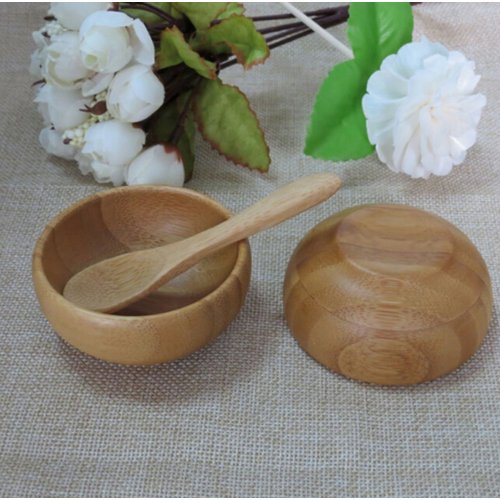 TOPWEL Facial Skin Care Bamboo Mask Mixing Bowl Stick Kit