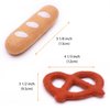 Glaciart One Catnip Chew Toys for Cats & Kittens - Bread Stick & Pretzel Shapes - Fun & Cute Catnip Toys for Cats, Kitten and Cat Kicker Toy, Indoor Cat Teething Chew, Biting - Pet Cat Birthday Gift