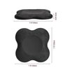 TOBWOLF 2PCS Yoga Knee Pad, Soft Foam Yoga Kneeling Mat, Non Slip Yoga Support Pad, Workout Balance Cushion for Protecting Ankle, Knee, Elbow, Wrist - Black