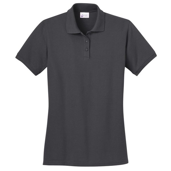 Port & Company Women's Ring Spun Pique Polo 4XL Charcoal