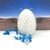 3D Printed Dragon, Articulated Axolotl Dragon with Dragon Egg, Fidget ADHD Autism Toy, Executive Desk Toy Home Office Decor D041WB