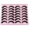 False Eyelashes Russian Strip lashes Cat Eye Eyelashes Faux Mink Lashes Fox Eye Fluffy Dramatic Fake Lashes Look Like Extension Eyelashes Long Strip Wispy Lashes14 Pairs