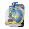 Sonic The Hedgehog 4-Inch Action Figure Modern Sonic with Yellow Chaos Emerald Collectible Toy