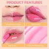BINGBRUSH 3 Pcs Capsule Color Changing Lip Gloss Tinted, Pink Plumping Magic Mood Lipstick Lip Glaze, High-Shine Clear Lip Stain Lip Balm Lip Care, Longlasting Moisturizing Lip Glow Oil