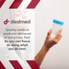 Dealmed Specimen Collection Containers Single Use Urine Specimen Cups, Screw on Leak Resistant Lid, Included ID Label, 4 oz, 5 Count