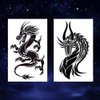 Oottati 6 Sheets Black Flying Dragon Claw Totem Arm Temporary Tattoo Stickers Fake Tattoos That Look Real and Last Long