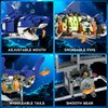 INSOON Mechanical Shark Building Set with LED Light, 687 PCS Movable Ocean Animal with Display Stand, Sea Fish Building Block Toy, Home Decor Gift for Adults Teens Kids Boys Ages 12+