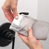 S&T INC. Exfoliating Soap Bag, Bar Soap Pouch and Soap Saver for Shower and Bath, 2 Pack, Grey, 7.6 Inch x 4.5 Inch