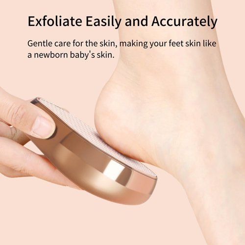 Ainio Nano Glass Foot File, Pedicure Tool and exfoliator, Glass Surface, Comfortable Hand and Foot Grinding Scraper for Wet and Dry feet, Removal Hard or Dead Skin, Suitable for Women or Men
