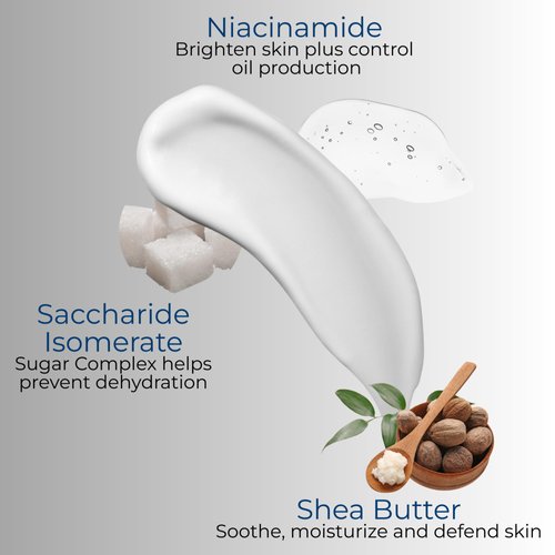 ATWATER Men's Face Moisturizer for Dry Skin with 5% Niacinamide and Shea Butter, 3.4 oz, Face Cream that Strengthens Skin's Moisture Barrier, Anti Aging Face Cream, Day & Night, Unscented