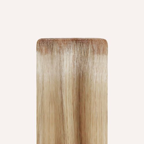 Zala Invisible Tape In Hair Extensions - Premium Human Remy Hair Extensions with Easy Installation - Uses Lightweight, Non-Damaging Tape Adhesive Tabs - Honey Beach Blonde (50g / 18 inch)