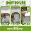 Toilet Cleaning Sheets & Toilet Descaler Tablets COMBO, 60 Toilet Bowl Cleaner Strips & 4 Toilet Stain & Ring Remover Tablets, Plastic Free, No Harsh Chemicals, Septic & Gray Water Safe, No Mess